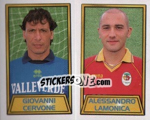 Sticker Giovanni Cervone / Alessandro Lamonica - Calcio 2000 n. 557 - Merlin