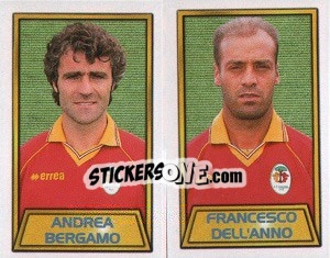 Sticker Andrea Bergamo / Francesco Dell'Anno - Calcio 2000 - Merlin