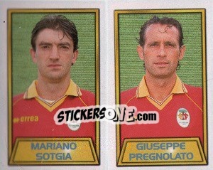 Sticker Mariano Sotgia / giuseppe Pregnolato - Calcio 2000 n. 561 - Merlin