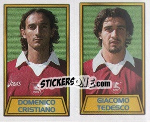 Sticker Domenico Cristiano / Giacomo Tedesco - Calcio 2000 n. 568 - Merlin
