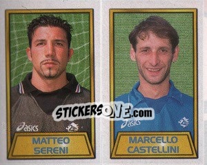 Figurina Matteo Sereni / Marcello Castellini - Calcio 2000 - Merlin