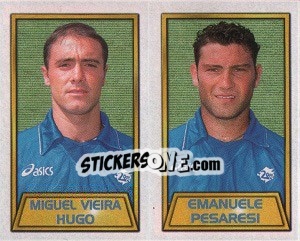 Cromo Miguel Vieira Hugo / Emanuele Pesaresi - Calcio 2000 - Merlin