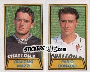 Sticker Giacomo Mazzi / Fabio Bonadei - Calcio 2000 n. 581 - Merlin