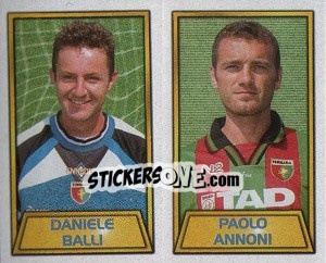 Cromo Daniele Balli / Paolo Annoni - Calcio 2000 - Merlin