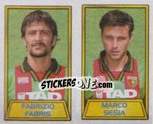 Sticker Fabrizio Fabris / marco Sesia - Calcio 2000 - Merlin