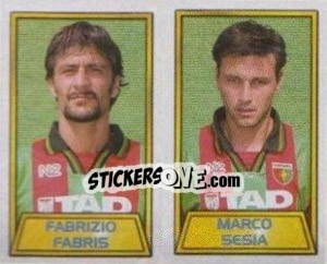 Sticker Fabrizio Fabris / marco Sesia - Calcio 2000 n. 593 - Merlin