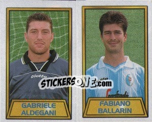 Cromo Gabriele Aldegani / Fabiano Ballarin - Calcio 2000 - Merlin