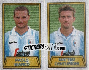 Figurina Paolo Bianco / matteo Centurioni - Calcio 2000 - Merlin