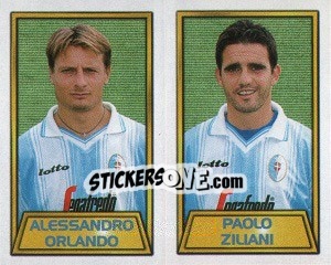 Sticker Alessandro Orlando / Paolo Ziliani - Calcio 2000 n. 599 - Merlin