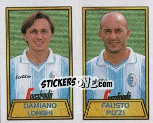 Cromo Damiano Longhi / Fausto Pizzi - Calcio 2000 - Merlin