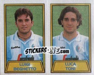 Cromo Luigi Beghetto / luca Toni - Calcio 2000 - Merlin