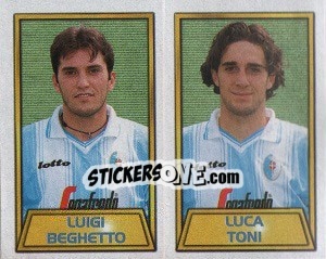 Sticker Luigi Beghetto / luca Toni - Calcio 2000 n. 602 - Merlin