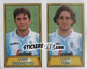 Figurina Luigi Beghetto / luca Toni - Calcio 2000 - Merlin