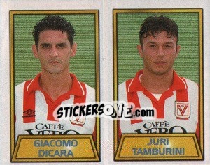 Sticker Giacomo Dicara / Juri Tamburini - Calcio 2000 n. 606 - Merlin