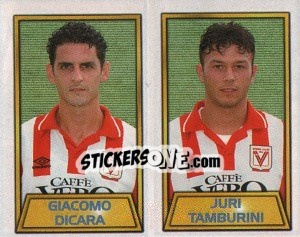 Cromo Giacomo Dicara / Juri Tamburini - Calcio 2000 - Merlin