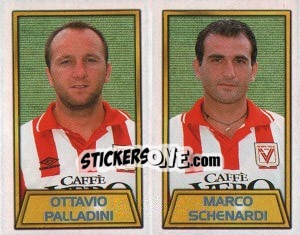 Sticker Ottavio Palladini / marco Schenardi - Calcio 2000 n. 608 - Merlin