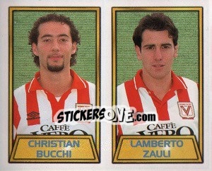 Cromo Christian Bucci / Lamberto Zauli - Calcio 2000 - Merlin