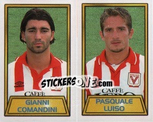 Sticker Gianni Comandini / pasquale Luiso - Calcio 2000 - Merlin