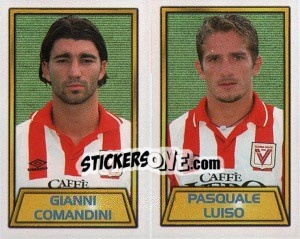 Sticker Gianni Comandini / pasquale Luiso - Calcio 2000 n. 610 - Merlin