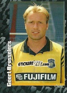 Sticker Geert Brusselers - Voetbal 1996-1997 - Panini