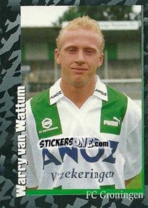 Sticker Warry van Wattum - Voetbal 1996-1997 - Panini