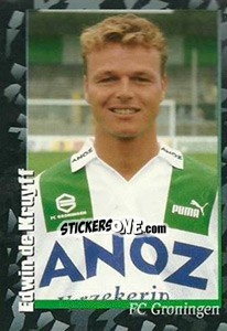 Sticker Edwin de Kruyff - Voetbal 1996-1997 - Panini