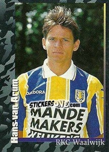 Sticker Hans van Arum - Voetbal 1996-1997 - Panini