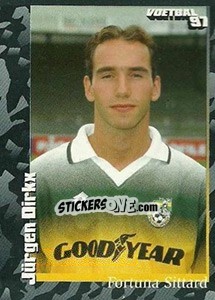 Sticker Jürgen Dirkx - Voetbal 1996-1997 n. 292 - Panini