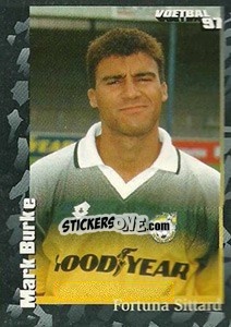 Sticker Mark Burke - Voetbal 1996-1997 - Panini