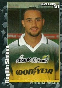Sticker Regilio Simons - Voetbal 1996-1997 - Panini