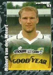 Sticker Robert van der Weert - Voetbal 1996-1997 - Panini