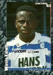 Sticker Wasiu Taiwo - Voetbal 1996-1997 - Panini