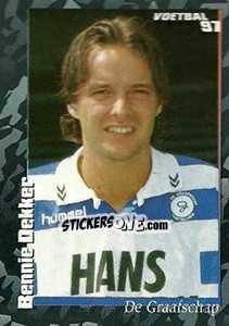 Cromo Bennie Dekker - Voetbal 1996-1997 - Panini