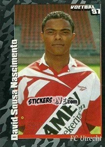 Sticker David Sousa Nascimento - Voetbal 1996-1997 - Panini