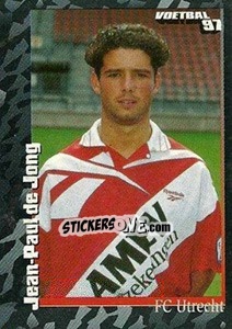 Sticker Jean-Paul de Jong - Voetbal 1996-1997 - Panini