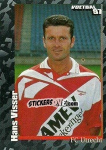 Sticker Hans Visser - Voetbal 1996-1997 - Panini