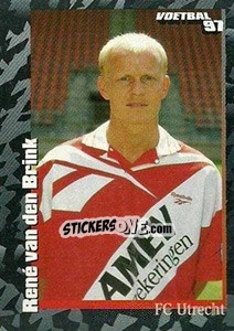 Sticker René van den Brink - Voetbal 1996-1997 - Panini