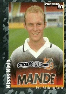 Sticker Klaas Klein - Voetbal 1996-1997 - Panini
