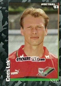 Sticker Cees Lok - Voetbal 1996-1997 - Panini