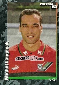 Sticker Michel Langerak - Voetbal 1996-1997 - Panini