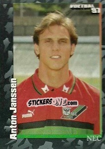 Sticker Anton Janssen - Voetbal 1996-1997 - Panini