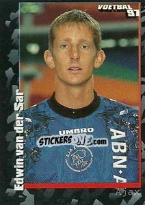 Sticker Edwin van der Sar - Voetbal 1996-1997 - Panini