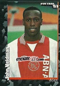 Sticker John Veldman - Voetbal 1996-1997 - Panini