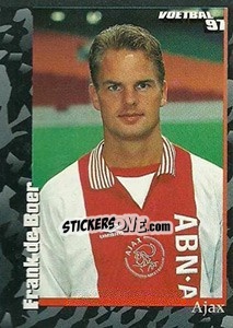 Sticker Frank de Boer - Voetbal 1996-1997 - Panini