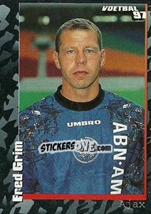 Sticker Fred Grim - Voetbal 1996-1997 - Panini