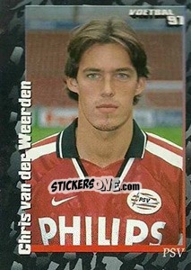 Sticker Chris van der Weerden - Voetbal 1996-1997 - Panini