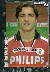 Sticker Zeljko Petrovicv - Voetbal 1996-1997 - Panini