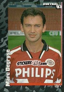 Sticker Marc Degryse - Voetbal 1996-1997 - Panini