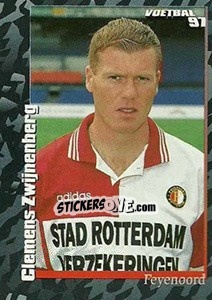 Sticker Clemens Zwijnenberg - Voetbal 1996-1997 - Panini