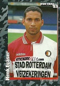 Sticker Henk Fräser - Voetbal 1996-1997 - Panini